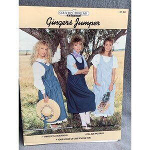 Misses Ginger Jumpers  Dress - Three Style Variations Sewing Patterns CT108